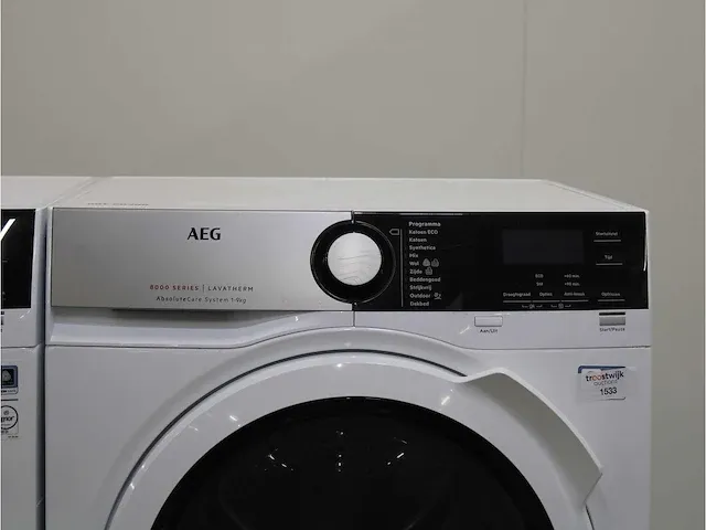 7000 series | lavamat prosteam technology autodose wasmachine & aeg 8000 series | lavatherm absolutecare system droger - afbeelding 6 van  8