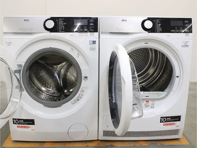 7000 series | lavamat prosteam technology wasmachine & aeg 8000 series | lavatherm absolutecare system droger - afbeelding 2 van  8
