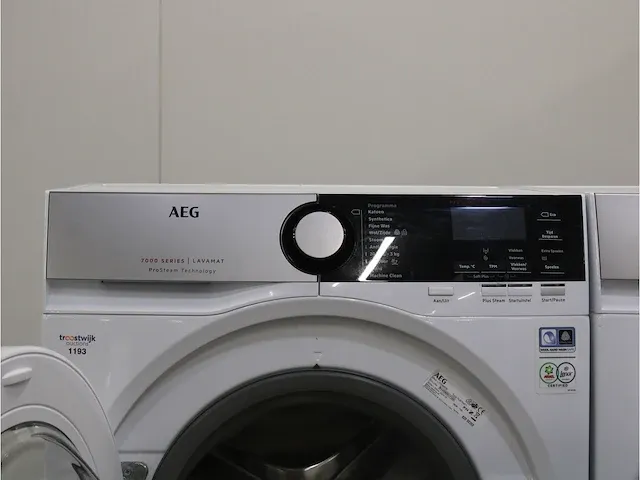 7000 series | lavamat prosteam technology wasmachine & aeg 8000 series | lavatherm absolutecare system droger - afbeelding 3 van  8