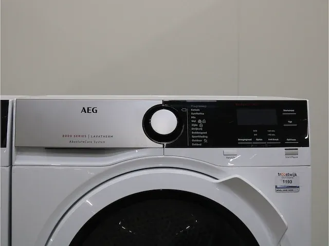 7000 series | lavamat prosteam technology wasmachine & aeg 8000 series | lavatherm absolutecare system droger - afbeelding 6 van  8