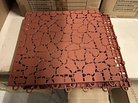72x set van 4 tuintegels, terracotta - afbeelding 2 van  7