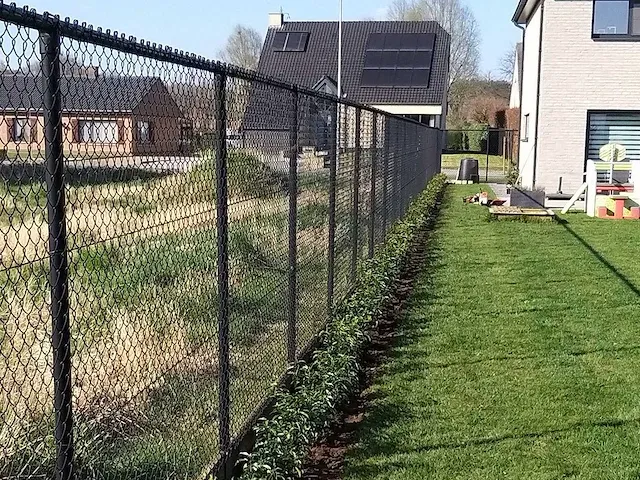 75m gaas hekwerk zwart, hoogte 200cm - afbeelding 2 van  3