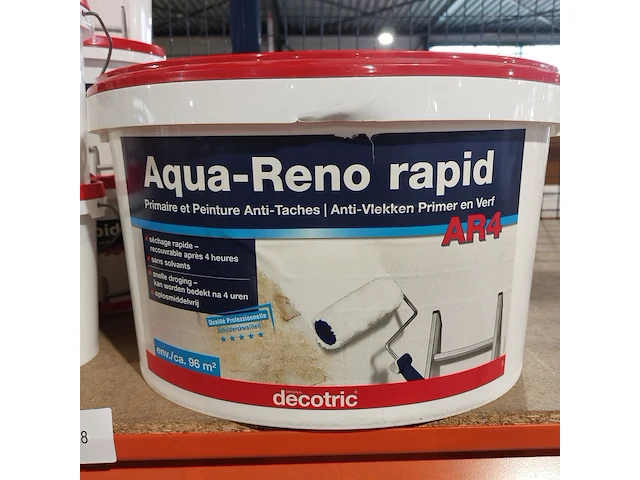 7x anti-vlekken primer en verf, aqua reno rapid, 287m2 - afbeelding 2 van  3