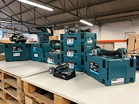 7x bouwgereedschap, 1x 18v accu, 1x lader, m-boxen, makita - afbeelding 1 van  23