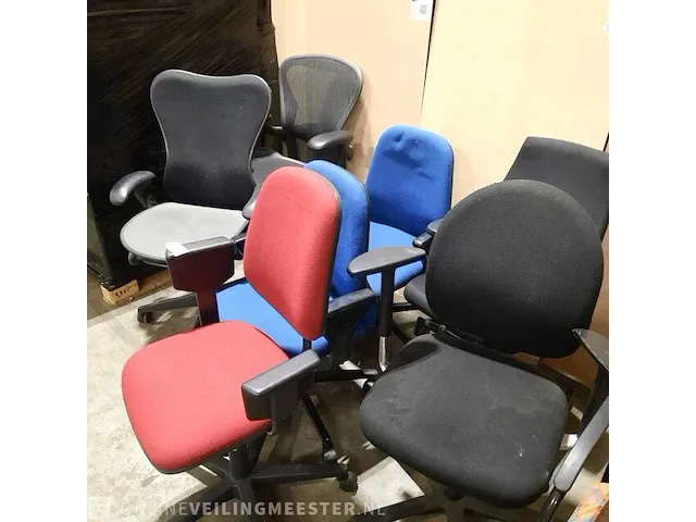 7x bureaustoel o.a. herman miller - afbeelding 6 van  8