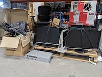 7x diverse monitor met diverse bekabeling o.a. samsung, dell - afbeelding 1 van  8