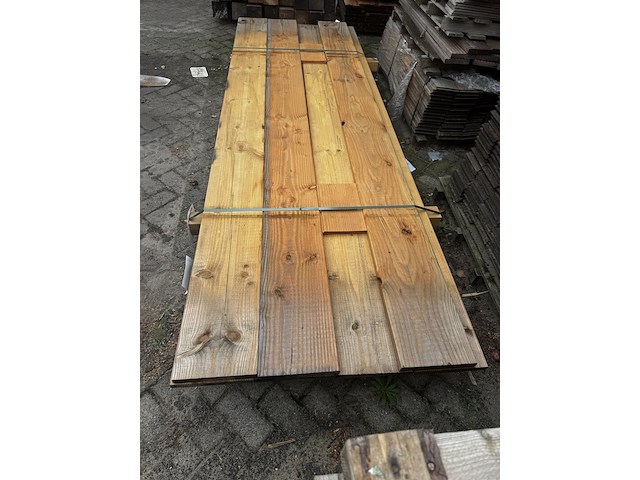 7x douglas plank , 2,8 x 24,5 x 300 cm - afbeelding 1 van  2