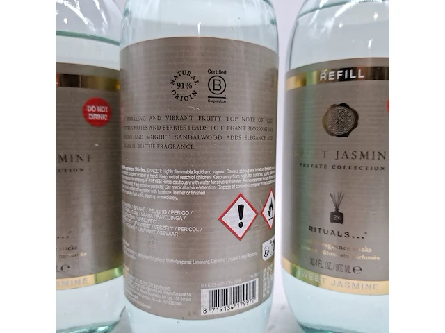 7x fles kamerparfum, 900ml, rituals, sweet jasmine refill - afbeelding 4 van  6