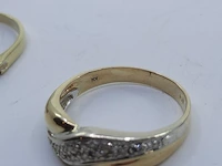7x gouden ring, 14 karaats - afbeelding 5 van  14