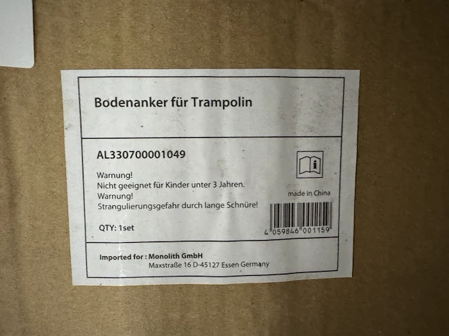 7x grondankerset voor trampolines ultrasport - afbeelding 2 van  2