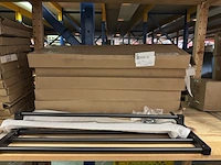 7x handdoekenrek zwart 60 cm - afbeelding 1 van  2