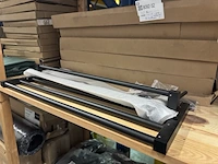 7x handdoekenrek zwart 60 cm - afbeelding 2 van  2