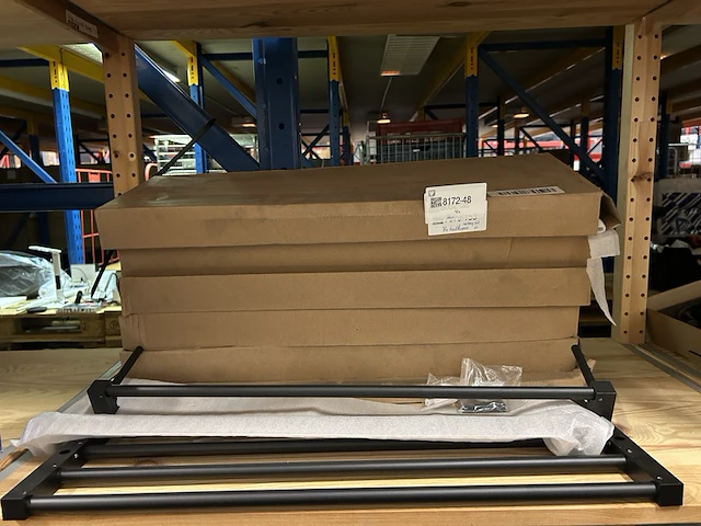 7x handdoekenrek zwart 60 cm - afbeelding 1 van  4