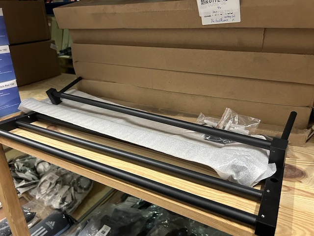 7x handdoekenrek zwart 60 cm - afbeelding 2 van  4