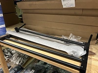 7x handdoekenrek zwart 60 cm - afbeelding 2 van  4