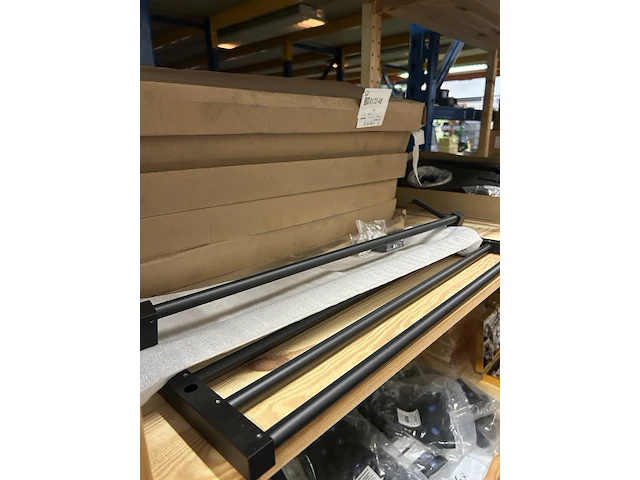 7x handdoekenrek zwart 60 cm - afbeelding 4 van  4