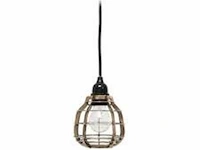 7x hanglamp hk living, vaa1043p, brass/zwart - afbeelding 1 van  3