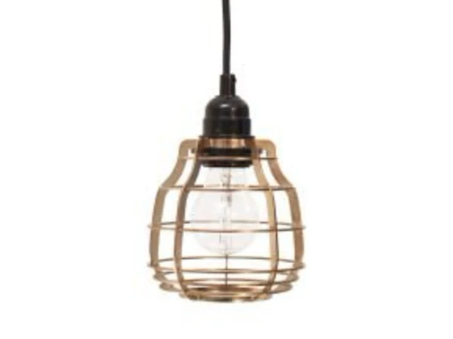 7x hanglamp hk living, vaa1043p, brass/zwart - afbeelding 2 van  3