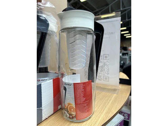 7x karaf met infuser 1.5 liter alpina - afbeelding 2 van  4