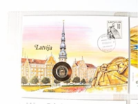 7x münz-briefe diverse landen - afbeelding 2 van  8
