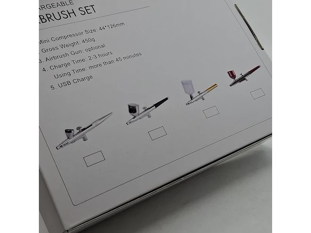 7x rechargeable airbrush set - afbeelding 8 van  9