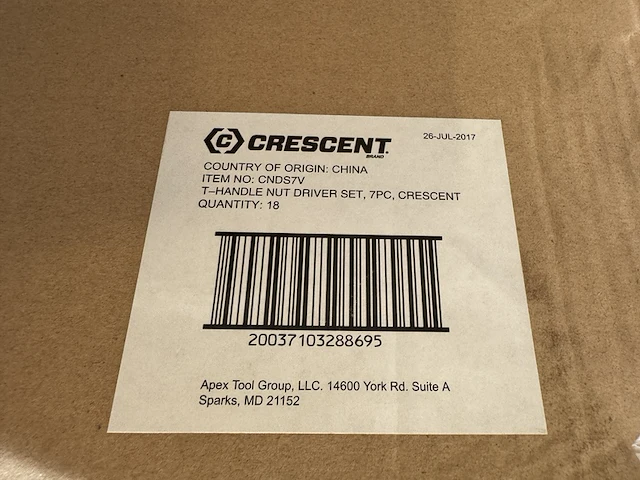 7x schroevendraaiersert torque 7-delig crescent - afbeelding 4 van  4