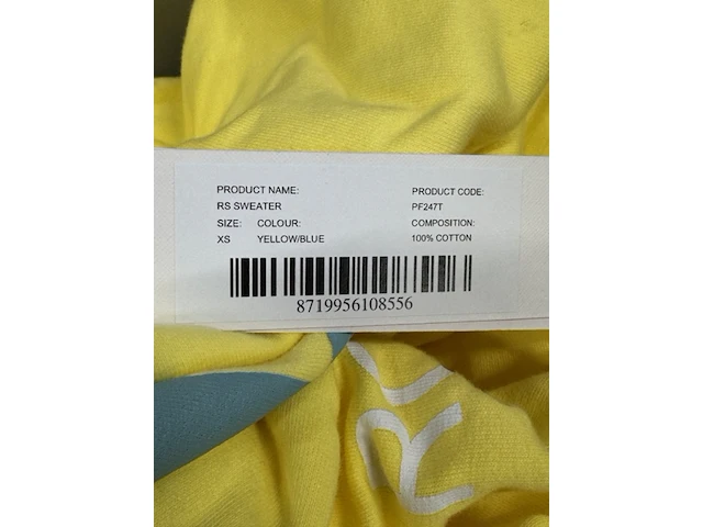 7x sweater rough studios, rs sweater, geel - afbeelding 4 van  4