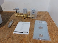 7x thermostatische chrome mengkraan 2 en 3-weg incl regendouche - afbeelding 4 van  10