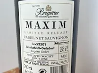 7x wijn goedverwacht, robertson valley, zuid afrika, cab. sauvignon 2015 (limited release, maxim) - afbeelding 3 van  3