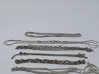 7x zilveren ketting en 1x armband - afbeelding 5 van  18