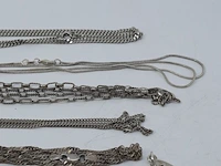 7x zilveren ketting en 1x armband - afbeelding 7 van  18