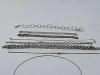7x zilveren ketting en 1x armband - afbeelding 13 van  18