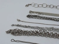 7x zilveren ketting en 1x armband - afbeelding 14 van  18