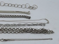7x zilveren ketting en 1x armband - afbeelding 15 van  18