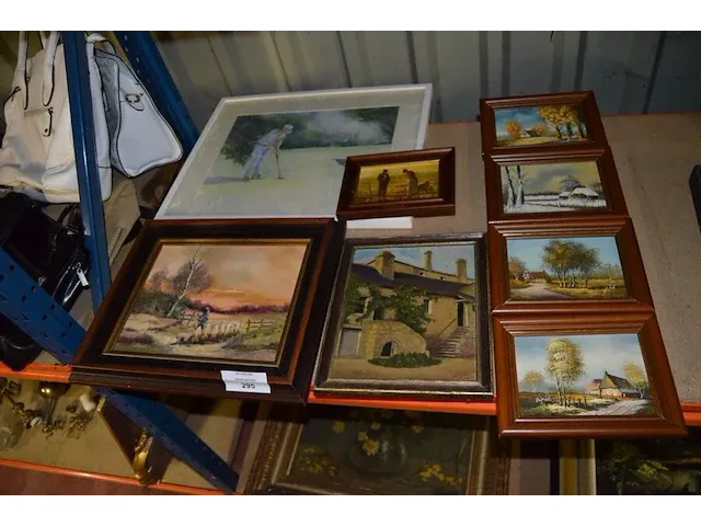 8 diverse schilderijen - afbeelding 1 van  10