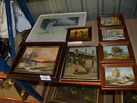 8 diverse schilderijen - afbeelding 1 van  10