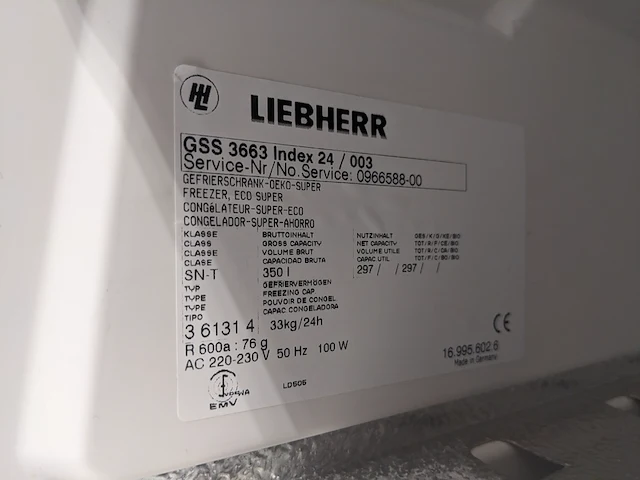 8 lade vriezer a++, liebherr premium, gss3663 - afbeelding 6 van  6