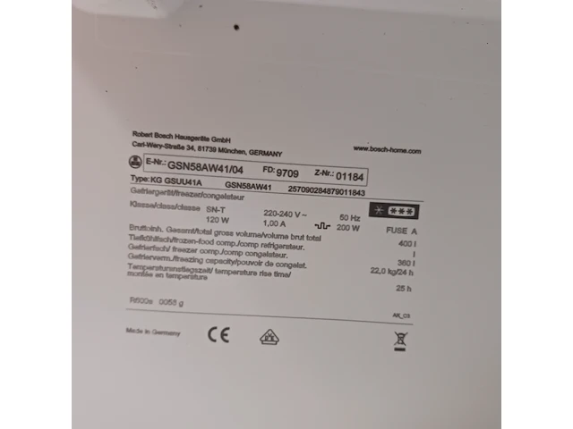 8 laden vriezer, bosch, kgsuu41a - nofrost - afbeelding 9 van  10