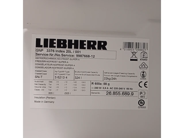 8 laden vriezer, liebherr, gnp3376 - nofrost - afbeelding 8 van  8