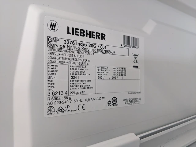 8 laden vriezer no frost, liebherr a++, gnp3376 - afbeelding 8 van  8