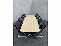 8 persoons lederen conferentieset 370x120 - afbeelding 11 van  27