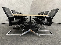 8 persoons lederen conferentieset 370x120 - afbeelding 15 van  27