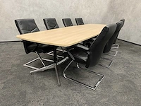 8 persoons lederen conferentieset 370x120 - afbeelding 7 van  27