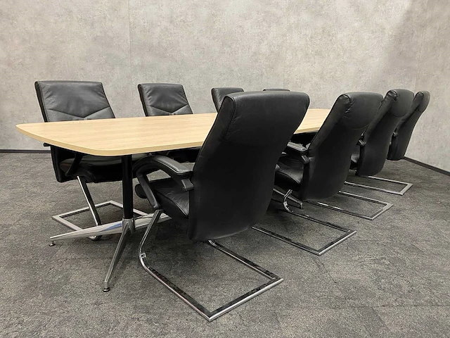 8 persoons lederen conferentieset 370x120 - afbeelding 9 van  27