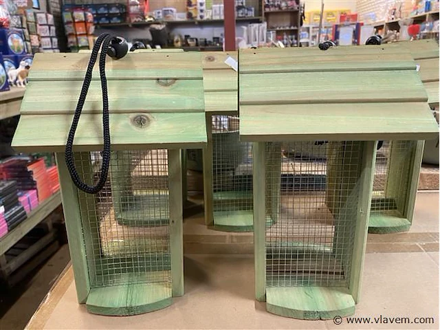 8 vogelvoederhuisjes relaxdays - afbeelding 2 van  2