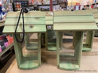 8 vogelvoederhuisjes relaxdays - afbeelding 2 van  2