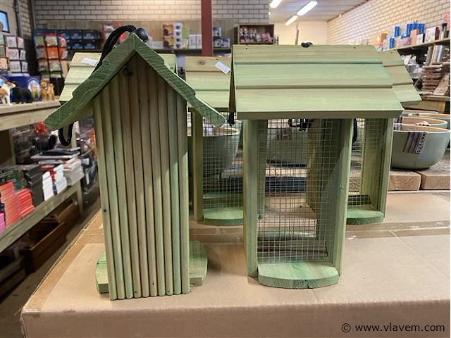 8 vogelvoederhuisjes relaxdays - afbeelding 1 van  2