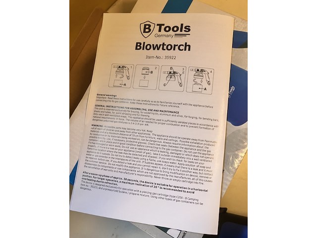 8 x gasbrander in doos gasbus niet meegeleverd - afbeelding 5 van  9