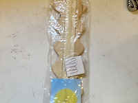 8 x vouwwaaier geel 68cm retour uit verkoop - afbeelding 3 van  7