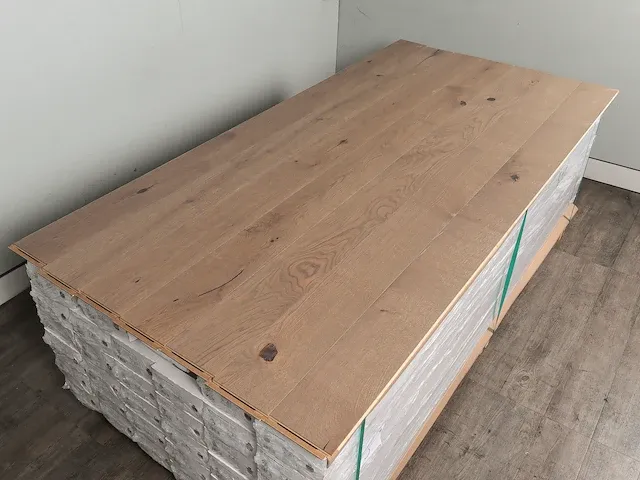 80 m2 multiplank xl eiken parket - 2200 x 155 x 14 mm - afbeelding 3 van  4